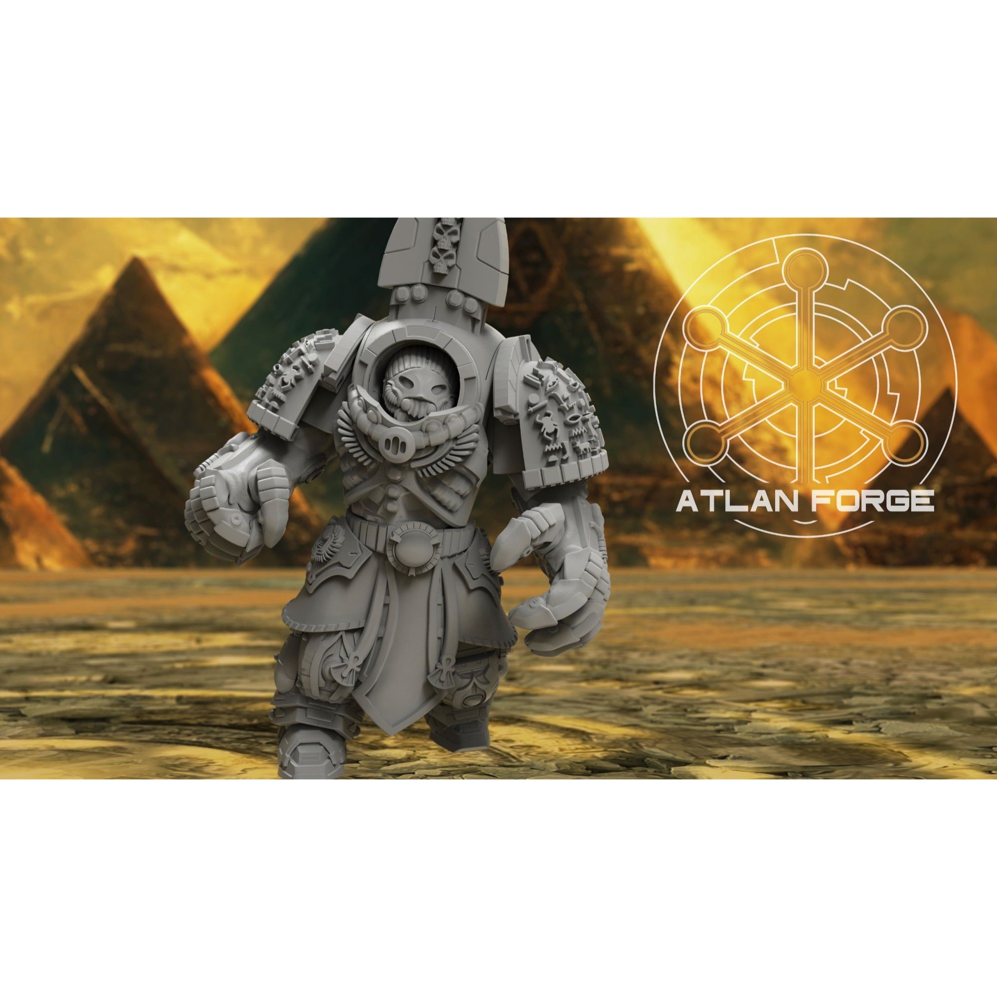 Aegyptian Assault Nehebkau - 5 Model Modular Unit 3d Printed Sculpted by Atlan Forge