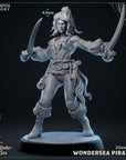 Wondersea Pirates - Voice Under the Sea - 3d Printed Miniature Sculpted by Mammoth Factory