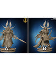Moonlight Elite Knights - Army of Darkness: Dark Elves - 3d Printed Miniature Sculpted by Monolith Arts