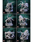Skittering Shadows - Through the Crooked Mirror - 3d Printed Miniature Sculpted by White Werewolf Tavern