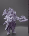 Chaos Berserker - Harbingers of Chaos - 3d Printed Miniature Sculpted by Monolith Arts