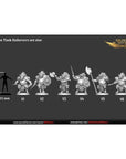 Iron Tusk Enforcers - Gilded Wrath - 3d Printed Miniature Sculpted by White Werewolf Tavern