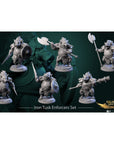 Iron Tusk Enforcers - Gilded Wrath - 3d Printed Miniature Sculpted by White Werewolf Tavern