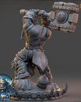 Krulgar Bonebreaker - The Frostbane Legion (Ice Orcs) - 3d Printed Miniature sculpted by Daybreak Miniatures