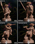 Florasarii (Flowerfolk) Fighter - 3d Printed Miniature Sculpted by Sordane Publishing