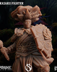 Florasarii (Flowerfolk) Fighter - 3d Printed Miniature Sculpted by Sordane Publishing