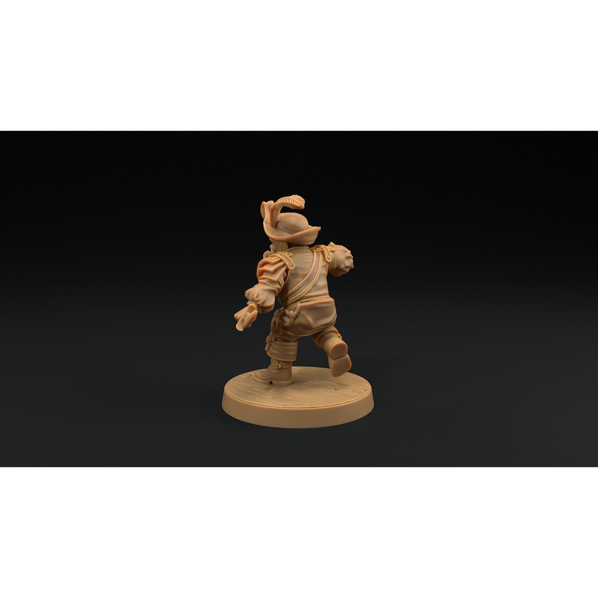 Flint Stonetoe, Dwarven Trapper - Hunt for the Last Sea Angel - 3d Printed Miniature Sculpted by Dragon Trappers Lodge