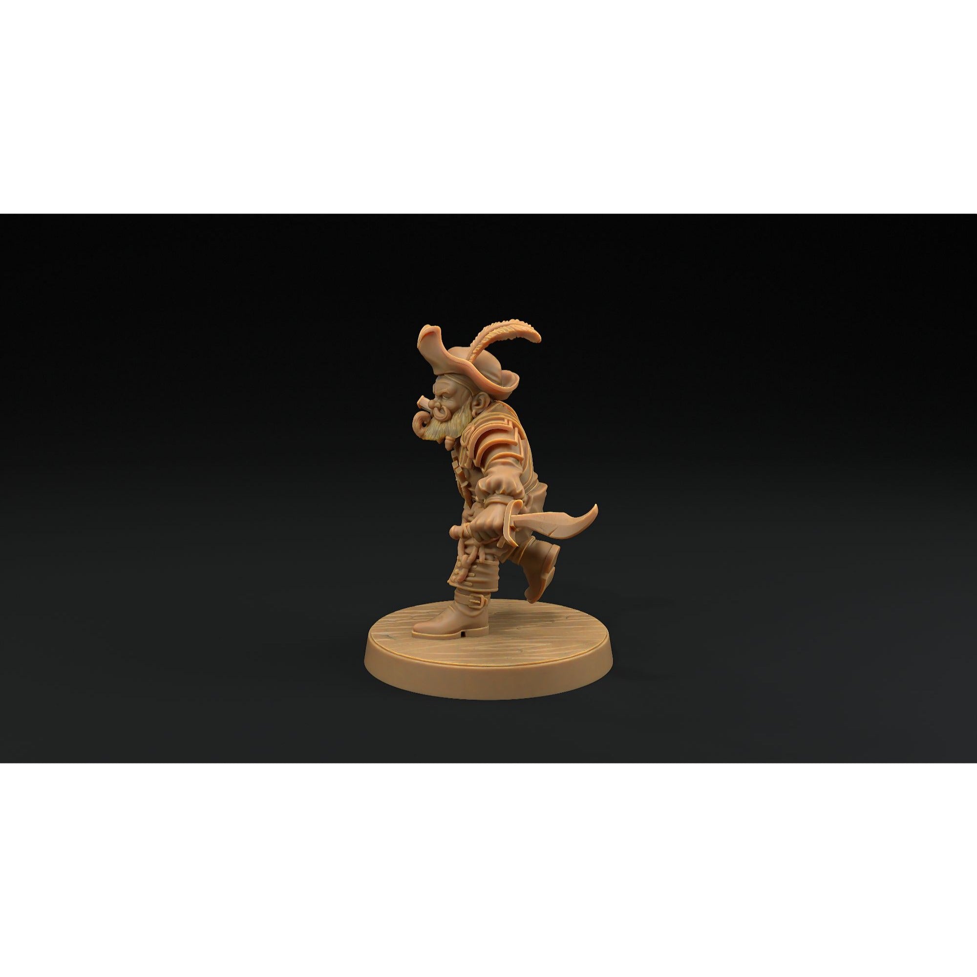 Flint Stonetoe, Dwarven Trapper - Hunt for the Last Sea Angel - 3d Printed Miniature Sculpted by Dragon Trappers Lodge
