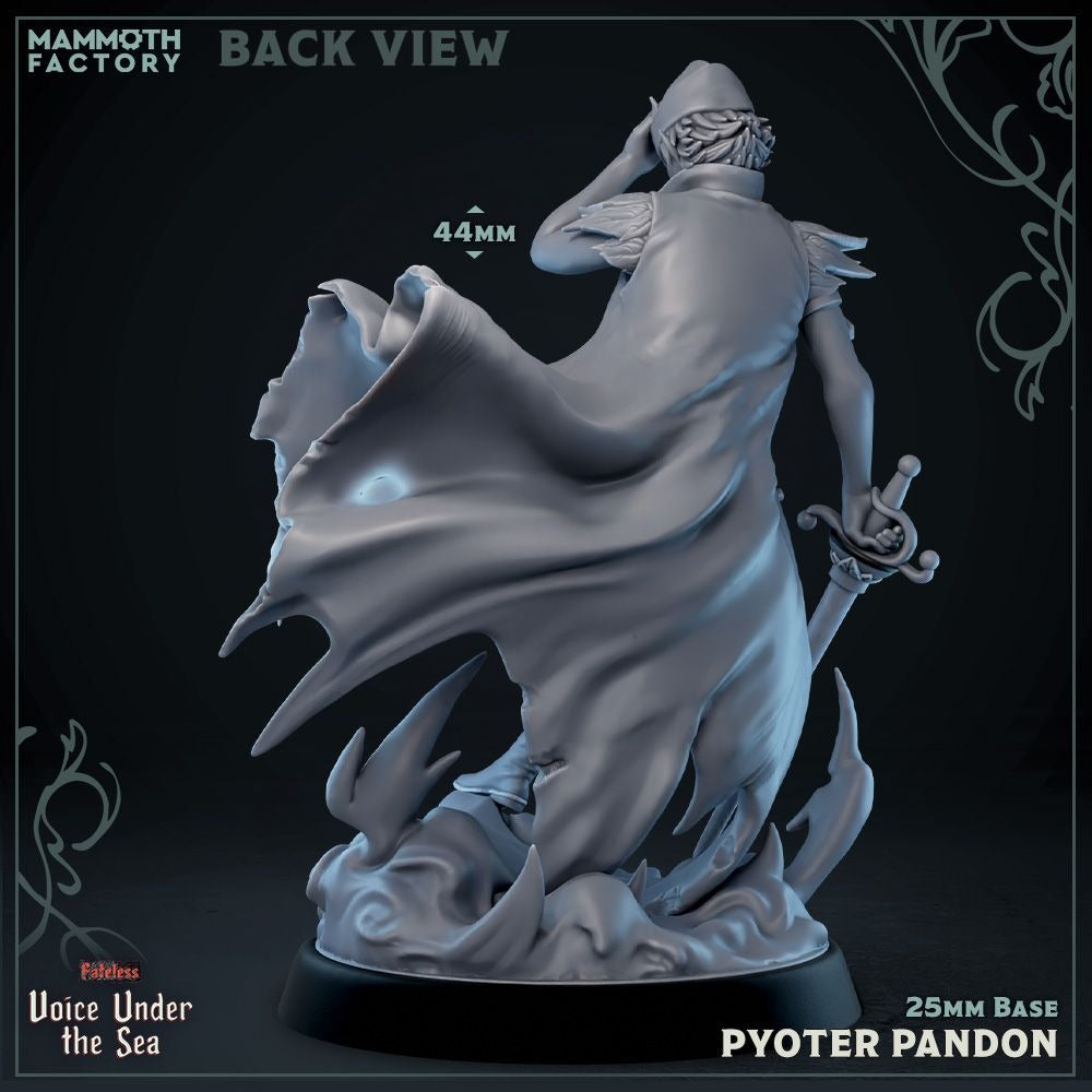 Pyotr Pandon, Prince of the Neverisles - Voice Under the Sea - 3d Printed Miniature Sculpted by Mammoth Factory
