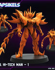 Evil Hi-Tech Man - 3d Printed Miniature Sculpted by Papsikels Miniatures