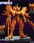 Evil Hi-Tech Man - 3d Printed Miniature Sculpted by Papsikels Miniatures