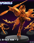 Evil Hi-Tech Man - 3d Printed Miniature Sculpted by Papsikels Miniatures