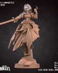 Vampire Witch - Vampires - 3d Printed Miniature sculpted by Bite the Bullet