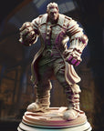 Human Artificer Brawler, Derek Matthews - 3d Printed Miniature Sculpted by DM Stash