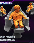 Psychic Powered Children - 3d Printed Miniature Sculpted by Papsikels Miniatures