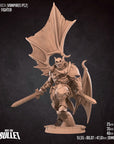 Vampire Fighter - Vampires - 3d Printed Miniature sculpted by Bite the Bullet
