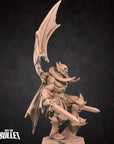 Vampire Fighter - Vampires - 3d Printed Miniature sculpted by Bite the Bullet