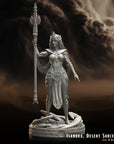 Isandra the Desert Sorceress - 3d Printed Miniature Sculpted by Crippled God Foundry