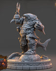 Skelith Nine-Gills - The Selachians of the Undertow (Sharkfolk) - 3d Printed Miniature sculpted by Daybreak Miniatures