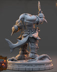 Skelith Nine-Gills - The Selachians of the Undertow (Sharkfolk) - 3d Printed Miniature sculpted by Daybreak Miniatures