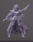 Dalila - Order of the Iron Lily - 3d Printed Miniature Sculpted by RN Estudio