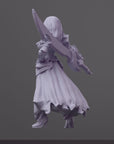 Dalila - Order of the Iron Lily - 3d Printed Miniature Sculpted by RN Estudio