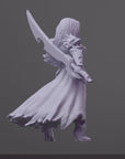 Dalila - Order of the Iron Lily - 3d Printed Miniature Sculpted by RN Estudio