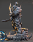 Zrathul the Stormbringer - The Frostbane Legion (Ice Orcs) - 3d Printed Miniature sculpted by Daybreak Miniatures