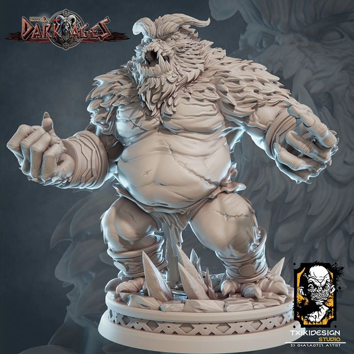 Bralgorr, the Terror of Shadows - 3d Printed Miniature Sculpted by Txiki Design Studio
