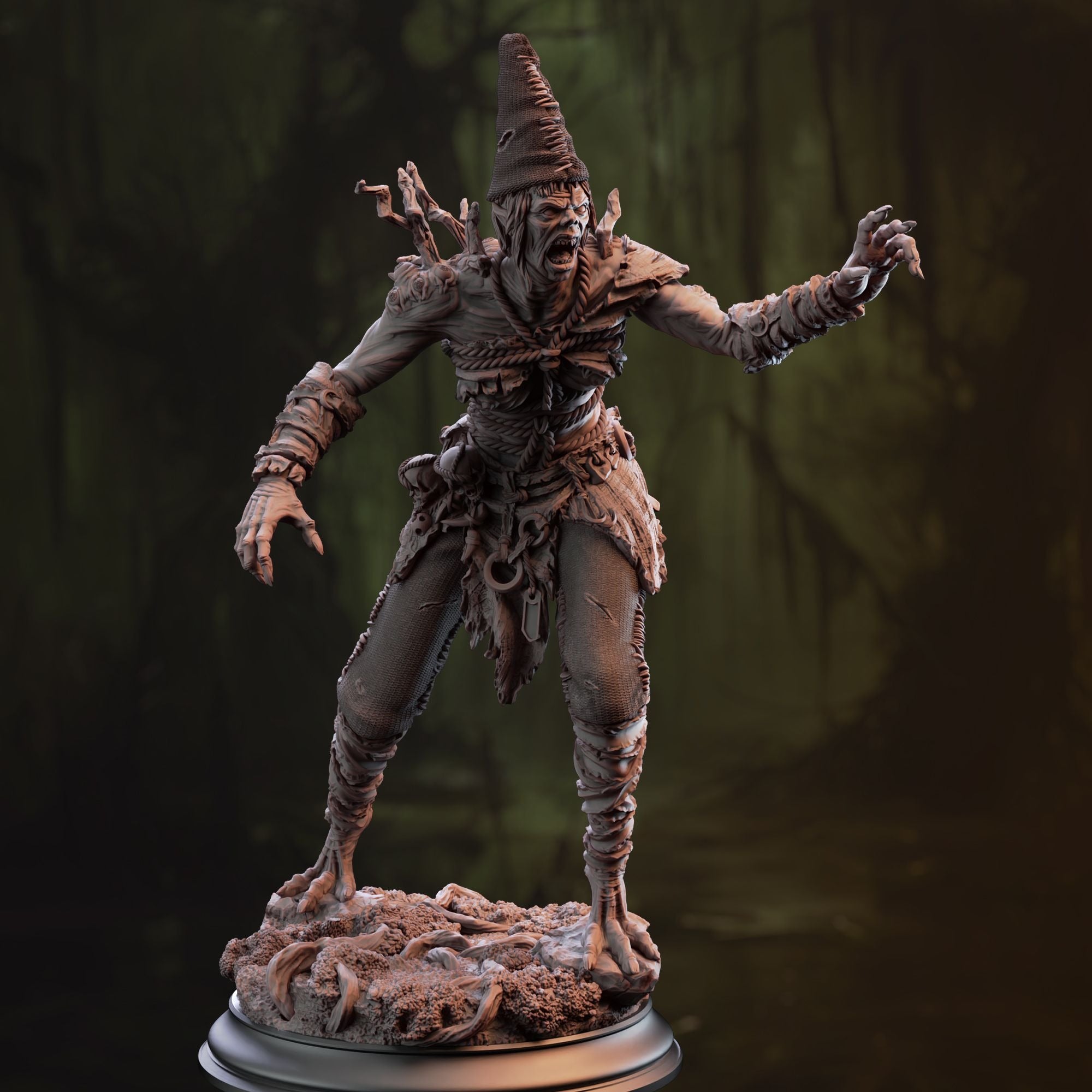 Granny Nora, Voyeur Hag - 3d Printed Miniature Sculpted by DM Stash