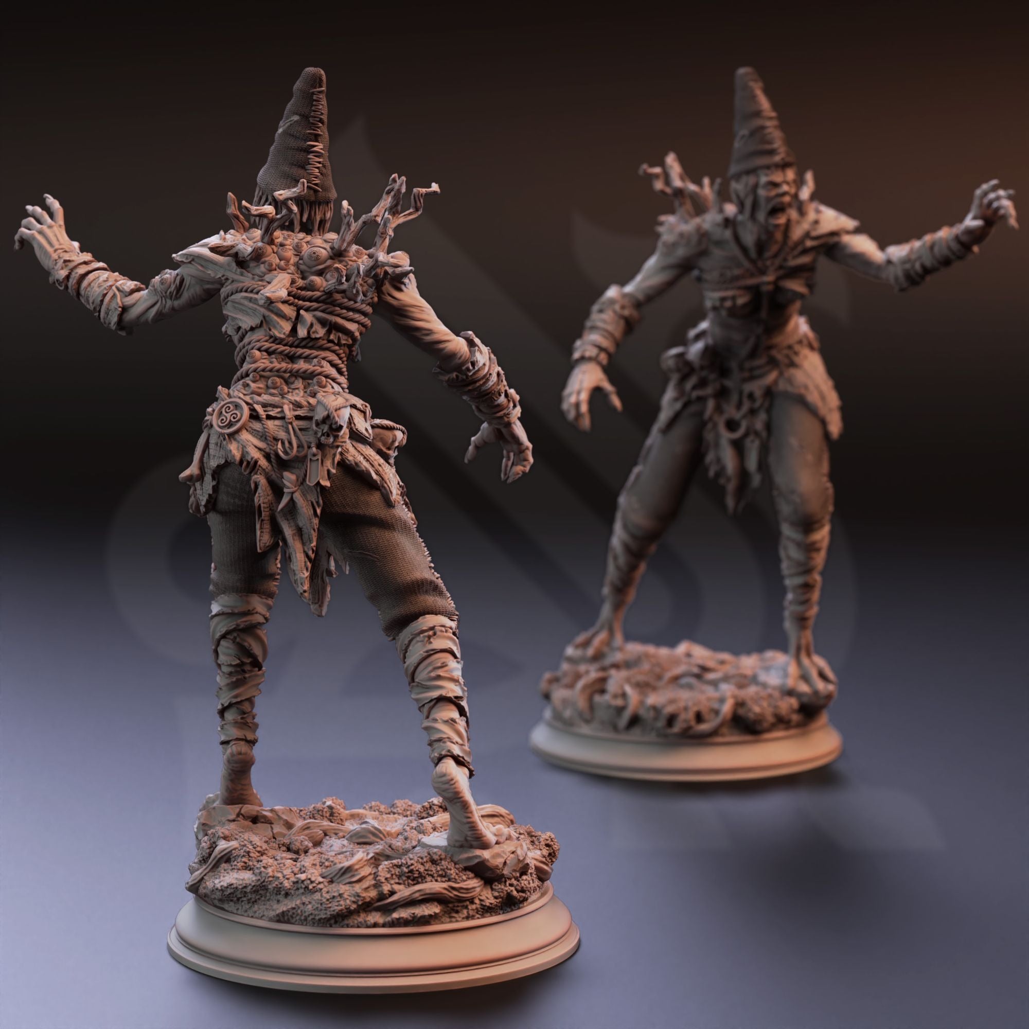 Granny Nora, Voyeur Hag - 3d Printed Miniature Sculpted by DM Stash