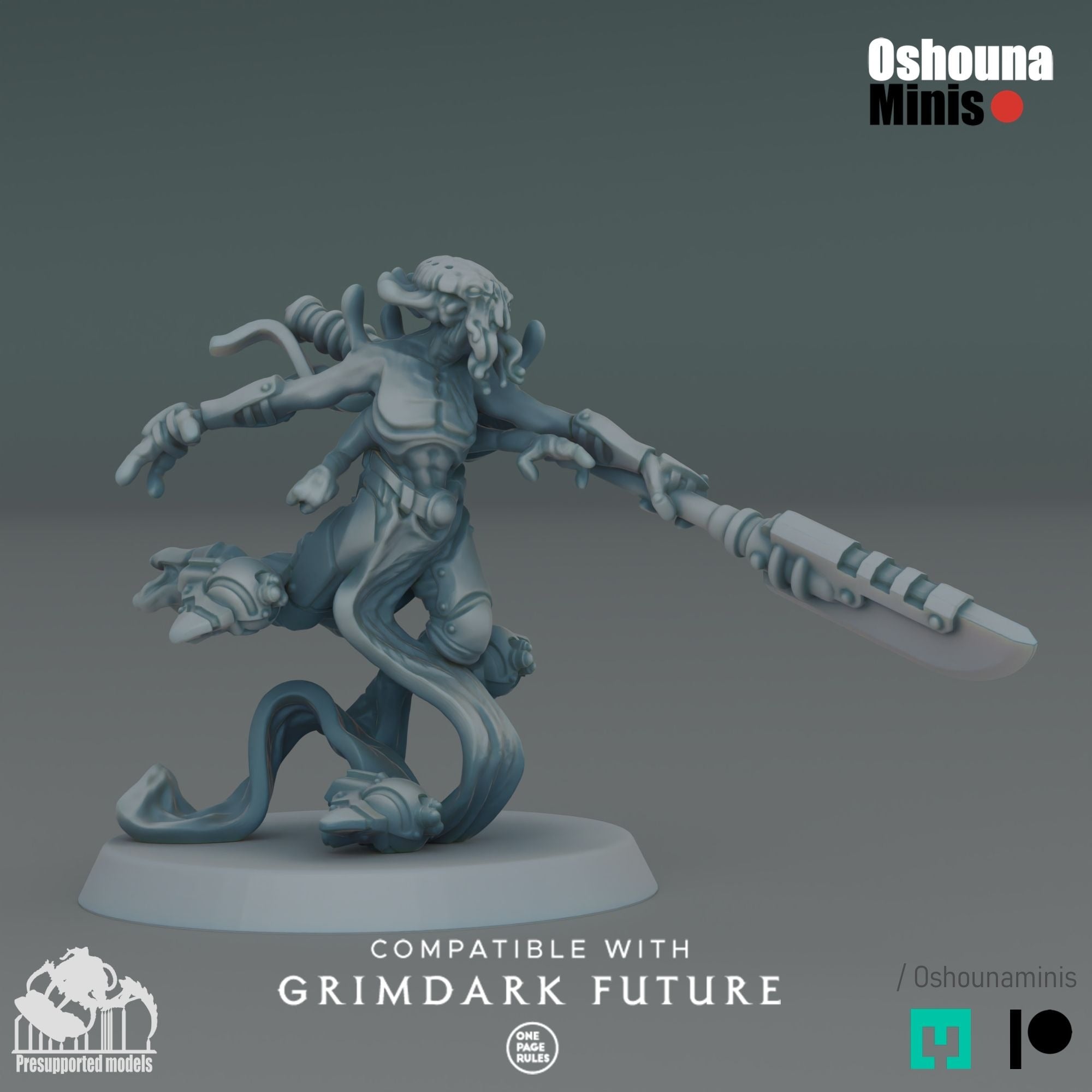 SEA Coalition Ethereal - 3d Printed Miniature by OshounaMinis