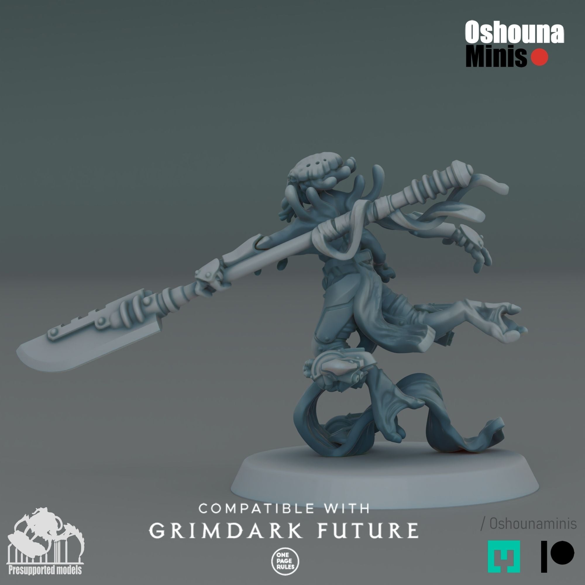 SEA Coalition Ethereal - 3d Printed Miniature by OshounaMinis