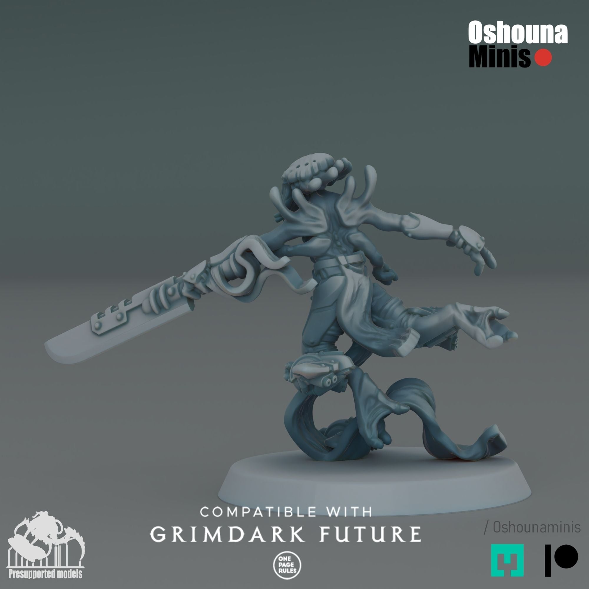 SEA Coalition Ethereal - 3d Printed Miniature by OshounaMinis