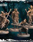 Guardians - Army of Darkness: Dark Elves - 3d Printed Miniature Sculpted by Monolith Arts