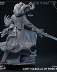 Lady Isabella of Rose Keep - Beast of Stragovia - 3d Printed Miniature Sculpted by Mammoth Factory