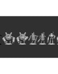 Scrap Bots - Gilded Wrath - 3d Printed Miniature Sculpted by White Werewolf Tavern