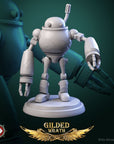 Scrap Bots - Gilded Wrath - 3d Printed Miniature Sculpted by White Werewolf Tavern