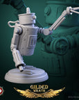 Scrap Bots - Gilded Wrath - 3d Printed Miniature Sculpted by White Werewolf Tavern
