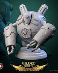 Scrap Bots - Gilded Wrath - 3d Printed Miniature Sculpted by White Werewolf Tavern