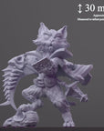 The Nekomancer - Fantasy Pets - 3d Printed Miniature Sculpted by Tainted Saint Miniatures