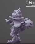 The Nekomancer - Fantasy Pets - 3d Printed Miniature Sculpted by Tainted Saint Miniatures
