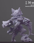 The Nekomancer - Fantasy Pets - 3d Printed Miniature Sculpted by Tainted Saint Miniatures