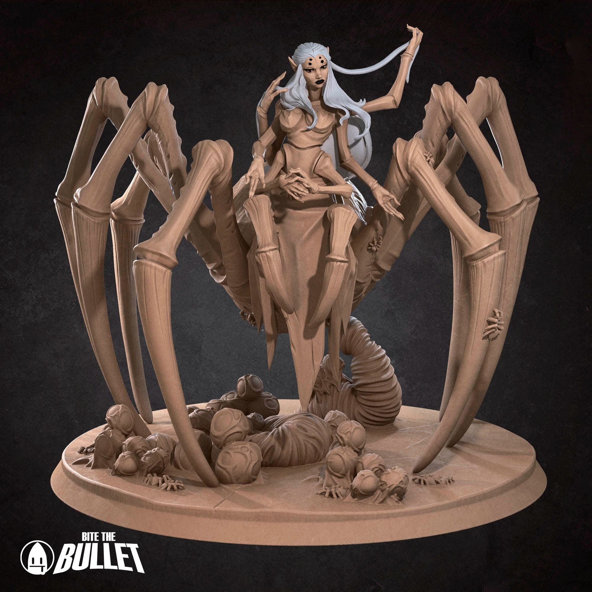 Lolth, Queen of Spiders - Iconic Monsters - 3d Printed Miniature sculpted by Bite the Bullet