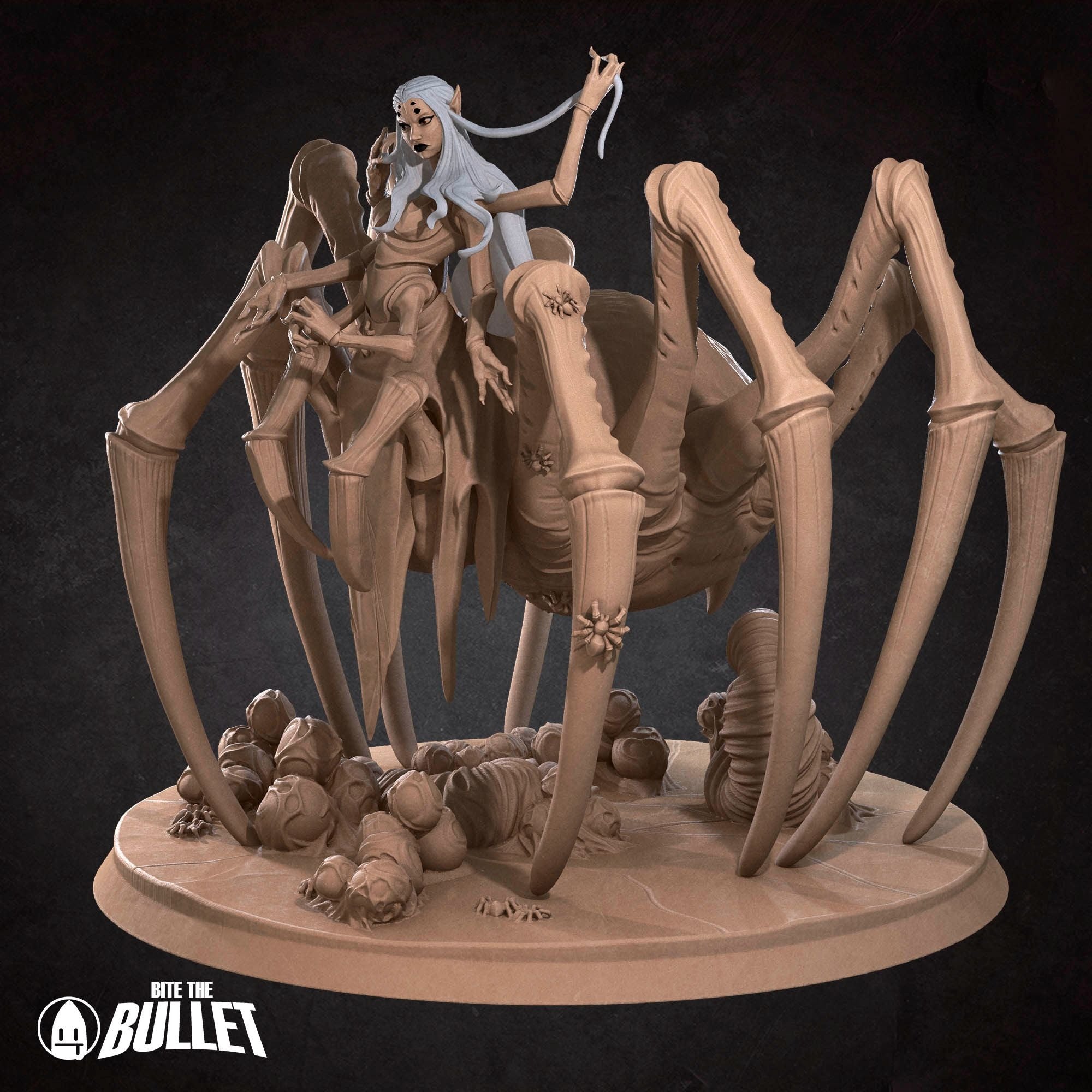 Lolth, Queen of Spiders - Iconic Monsters - 3d Printed Miniature sculpted by Bite the Bullet