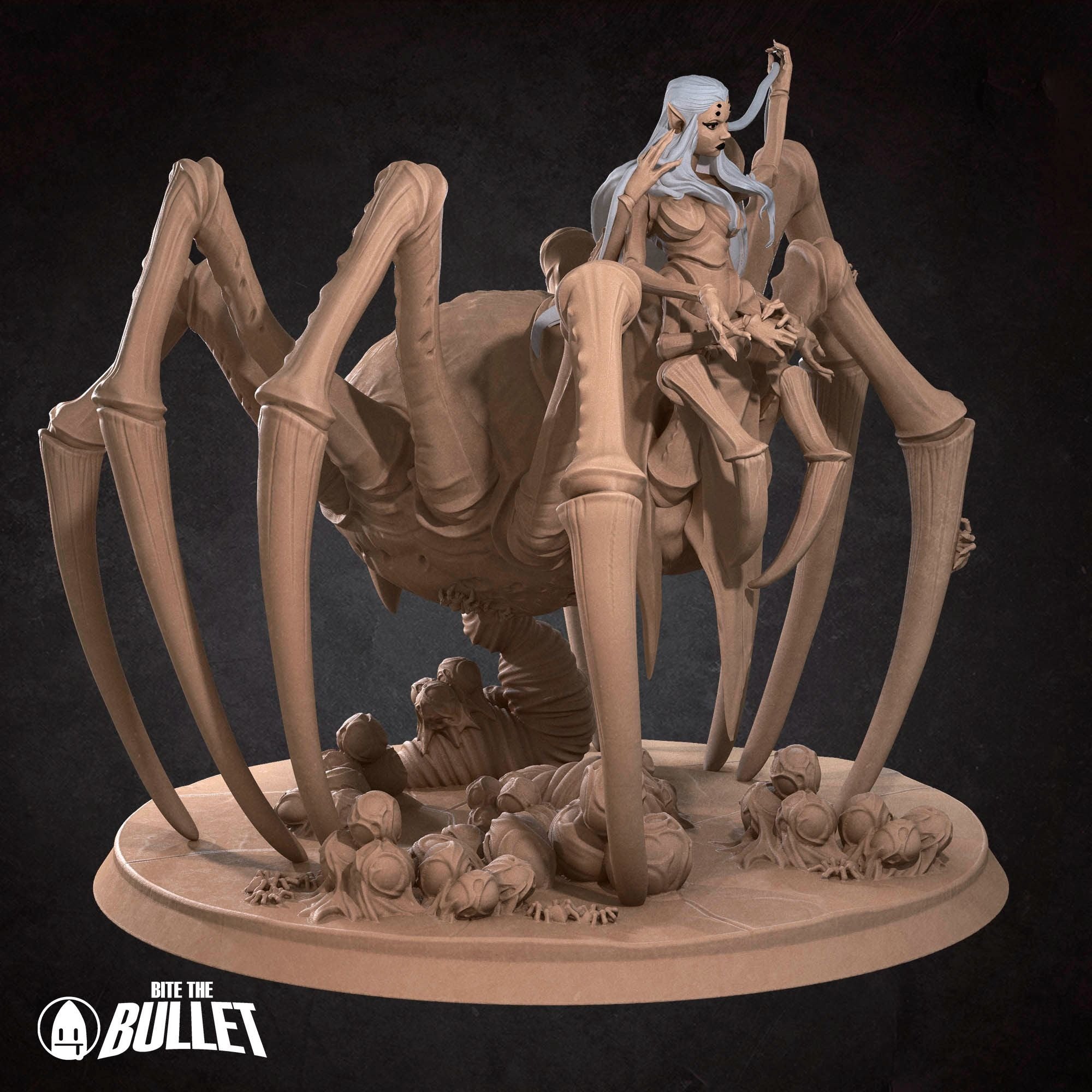 Lolth, Queen of Spiders - Iconic Monsters - 3d Printed Miniature sculpted by Bite the Bullet