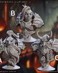 Magmaforged Dumlok Busts - Magmaforged Dwarves of the Depths - 3d Printed Miniature sculpted by Artisan Guild