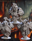 Magmaforged Dumlok Busts - Magmaforged Dwarves of the Depths - 3d Printed Miniature sculpted by Artisan Guild