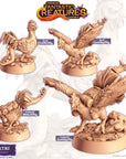 Coktri (Cockatrice) - Fantastic Creatures - 3d Printed Miniature Sculpted by Cast N Play