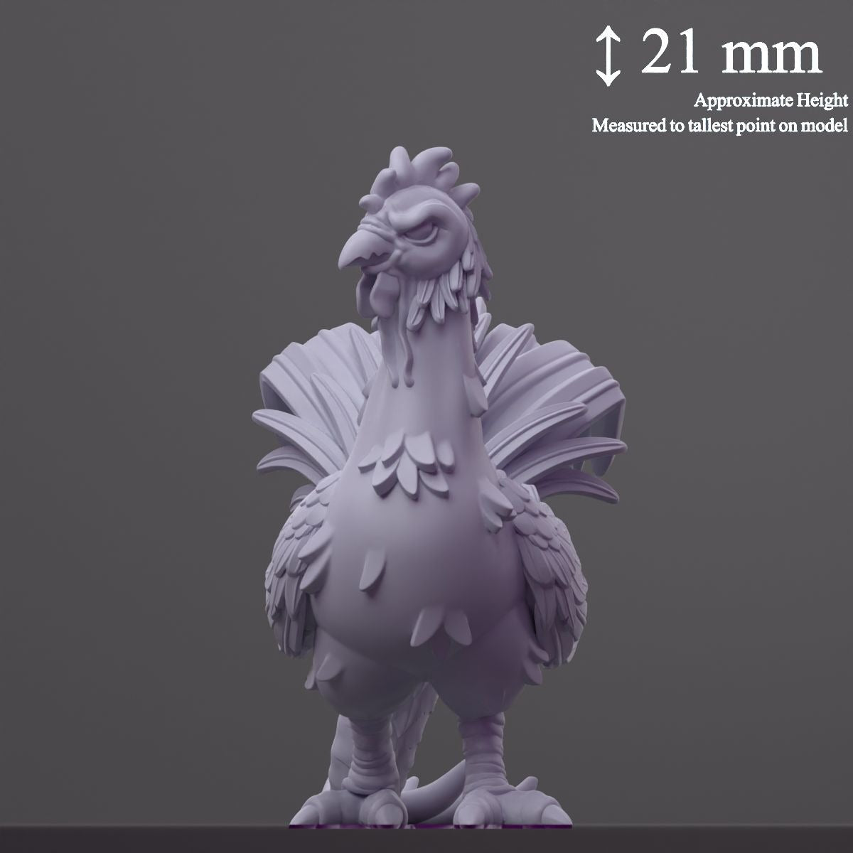 Coktri (Cockatrice) - Fantastic Creatures - 3d Printed Miniature Sculpted by Cast N Play